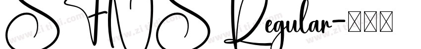 SFNS Regular字体转换